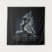 Yoga Reiki Instructor Pose Wandteppich (Vorderseite)