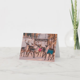 Yoga Reindeer Weihnachten Karte