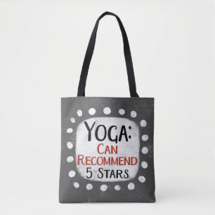 Yoga Review 5 Stars Tote Bag Tasche