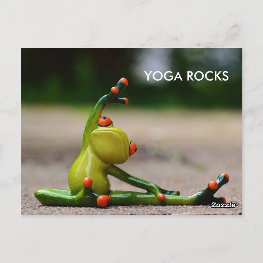 Yoga Rocks Postkarte (Rückseite)