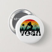 Yoga - Ruhe, Liebe und Licht Button (Vorne & Hinten)