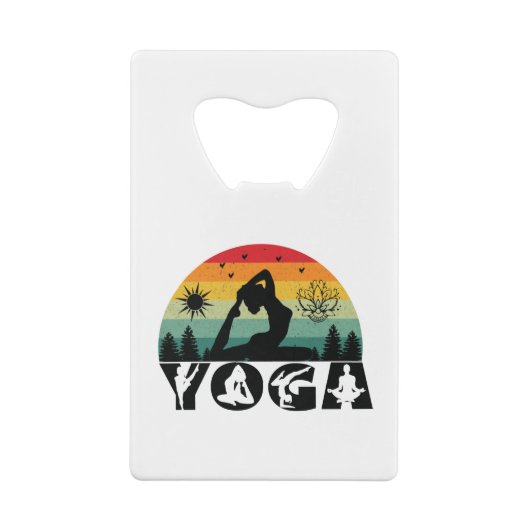 Yoga - Ruhe, Liebe und Licht Geldbeutel Flaschenöffner (Rückseite)