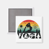 Yoga - Ruhe, Liebe und Licht Magnet (Vorderseite/Rückseite)