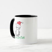 Yoga Santa Cat Geschenke Tasse (Vorderseite Links)