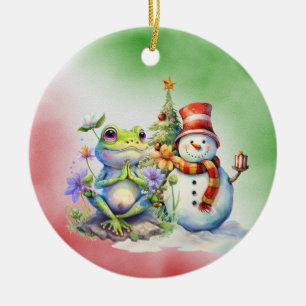 Yoga Santa Favorite Instructor für Weihnachten Keramik Ornament