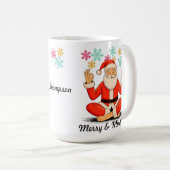 Yoga Santa Kaffeetasse (VorderseiteRechts)