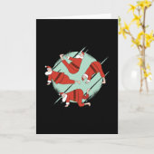 Yoga Santa Karte (Gelbe Blume)