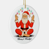 Yoga Santa Keramik Ornament (Rechts)