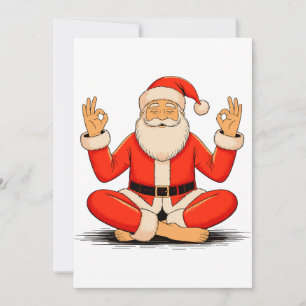 Yoga Santa Namaste Meditation Weihnachten Urlaub