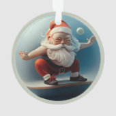 Yoga Santa Ornament (Rückseite)
