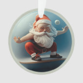Yoga Santa Ornament (Vorderseite)