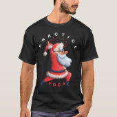 Yoga Santa Spread Festive Zen Christmas Vibes T-Shirt (Vorderseite)