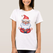 Yoga Santa Weihnachten T - Shirt (Vorderseite)