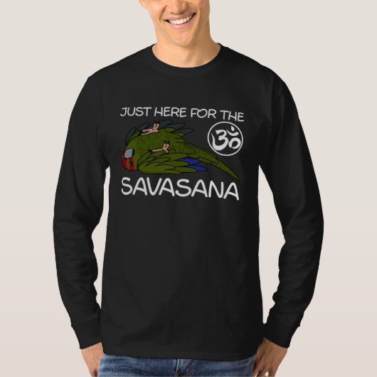 Yoga Savasana Parrot Red crowned Kakariki T-Shirt (Vorderseite)
