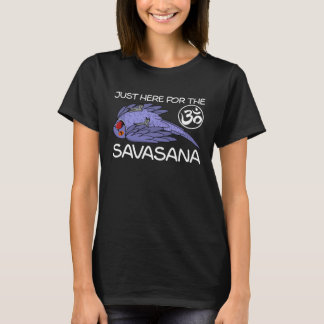 Yoga Savasana Parrot Violet Indianerringneck T-Shirt