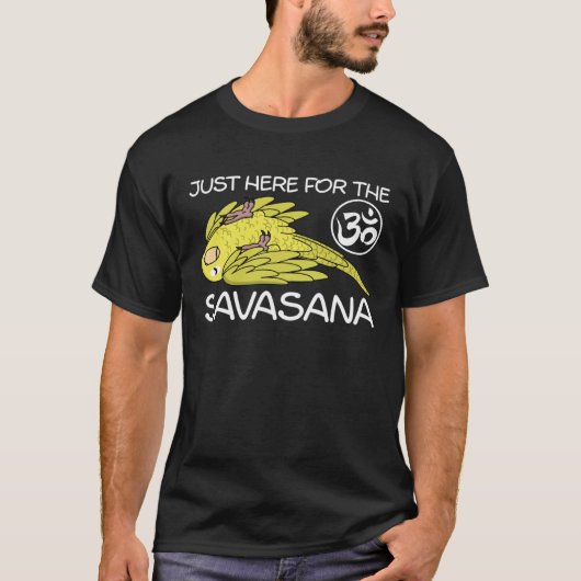 Yoga Savasana Parrot Yellow Parrotlet T-Shirt (Vorderseite)