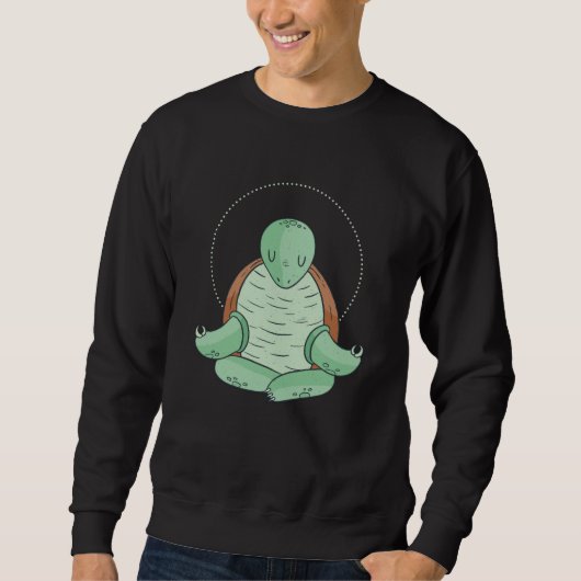 Yoga-Schildkröte Sweatshirt (Vorderseite)