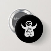 Yoga-Schlendrian zum Verlangsamen  Button (Vorne & Hinten)