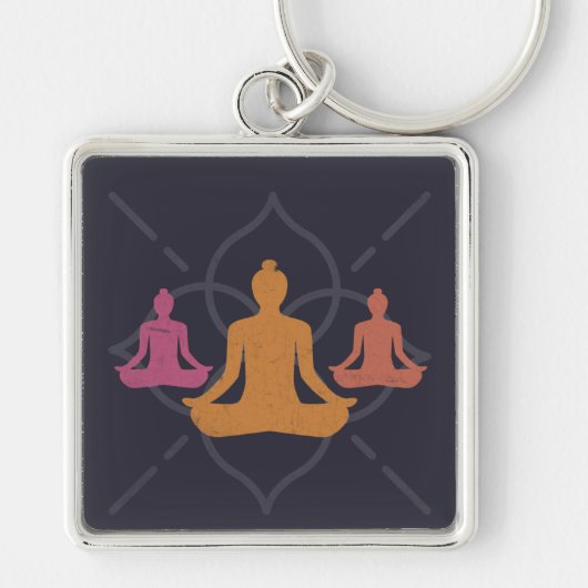 Yoga Schlüsselanhänger (Vorne)