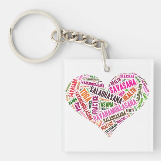 Yoga Schlüsselanhänger (Vorderseite)