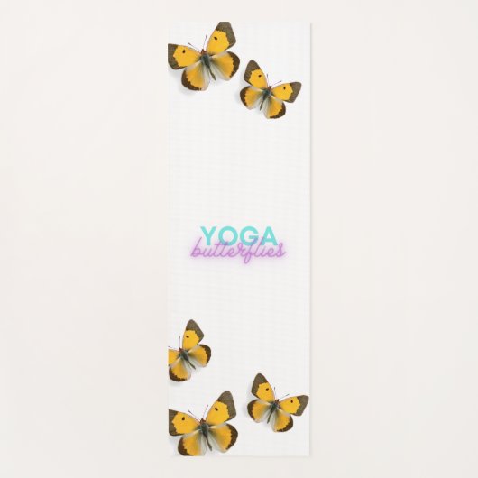 Yoga-Schmetterlinge Yogamatte (Vorderseite)