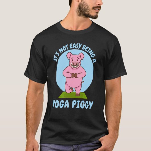 Yoga-Schweinchen sein T-Shirt (Vorderseite)