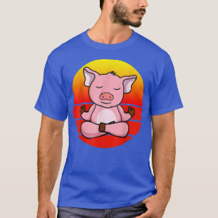 Yoga Schweine, Meditationsyoga für Kinder und Elte T-Shirt