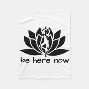 Yoga Sei Jetzt Hier Fitness-Workout Namaste Lotus  Fleecedecke