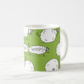 Yoga Sheep: Whimsical Sketch Fun. Kaffeetasse (VorderseiteRechts)