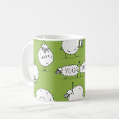 Yoga Sheep: Whimsical Sketch Fun. Kaffeetasse (Vorderseite Links)