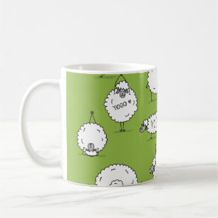 Yoga Sheep: Whimsical Sketch Fun. Kaffeetasse