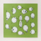 Yoga Sheep: Whimsical Sketch Fun. Puzzle (Horizontal)