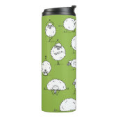 Yoga Sheep: Whimsical Sketch Fun. Thermosbecher (Nach links gedreht)