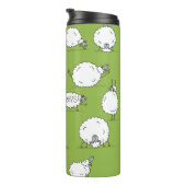 Yoga Sheep: Whimsical Sketch Fun. Thermosbecher (Nach rechts gedreht)