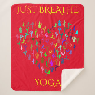 YOGA Sherpa Decke mit personalisiertem Namen. Sherpadecke