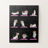 Yoga Shih Tzu Hund Funny Jig sah Puzzle (Vertikal)