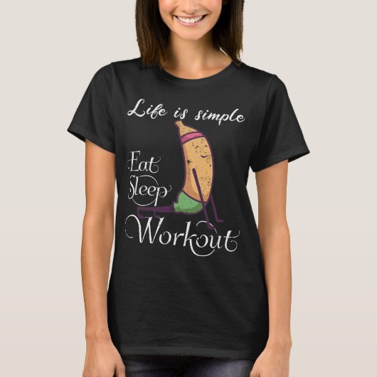 Yoga-Shirt zum Bananentraining T-Shirt (Vorderseite)