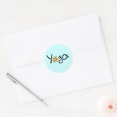 Yoga-Shirts und -Geschenke Runder Aufkleber (Umschlag)