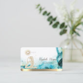 Yoga Silhouette Abstrakt Visitenkarte (Stehend Vorderseite)