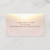 Yoga Silhouette Abstrakt Visitenkarte (Rückseite)