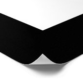 Yoga Silhouette Black Om Ohm Zen Spirituelles Post Poster (Ecke)