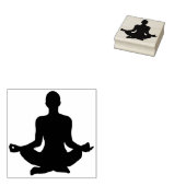 Yoga-Silhouette Gummistempel (Stempel)