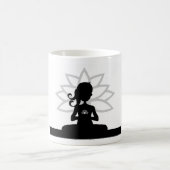 Yoga-Silhouette-Kaffee-Tasse Kaffeetasse (Mittel)