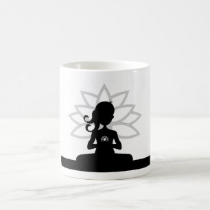 Yoga-Silhouette-Kaffee-Tasse Kaffeetasse