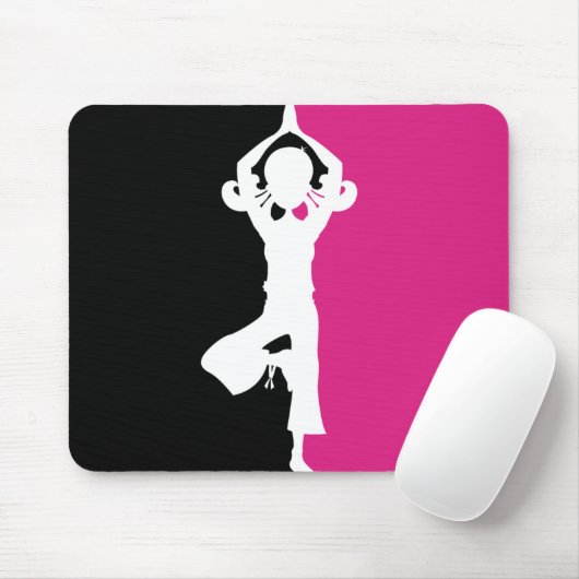 Yoga-Silhouette Mousepad (Mit Mouse)