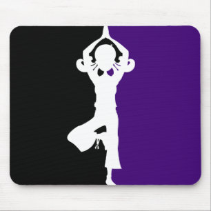 Yoga-Silhouette Mousepad