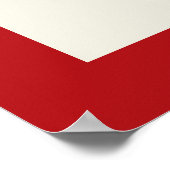 Yoga Silhouette Red Om Ohm Zen Spirituelles Poster (Ecke)