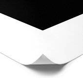 Yoga Silhouette White Om Ohm Zen Spirituelles Post Poster (Ecke)