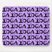 Yoga-Silhouetten geteert Mousepad (Vorne)