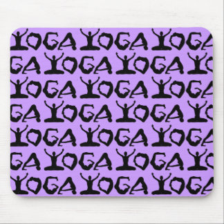 Yoga-Silhouetten geteert Mousepad